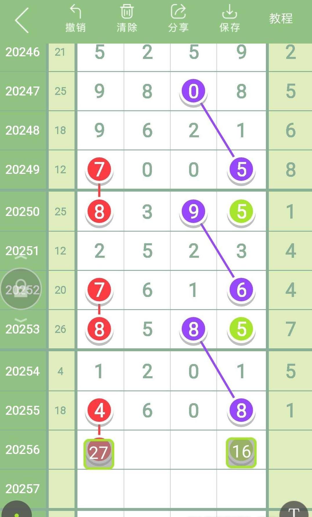 排列五杀头尾